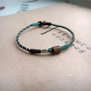 Unisex Bracelet "Urban Forest" | Black & Teal